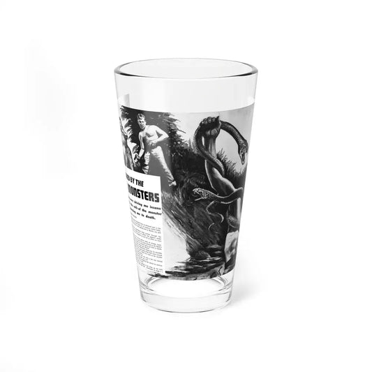 Crushed by the Congo Monster, Man's Daring, December 1960 - Pint Glass 16oz 16oz - Go Mug Yourself