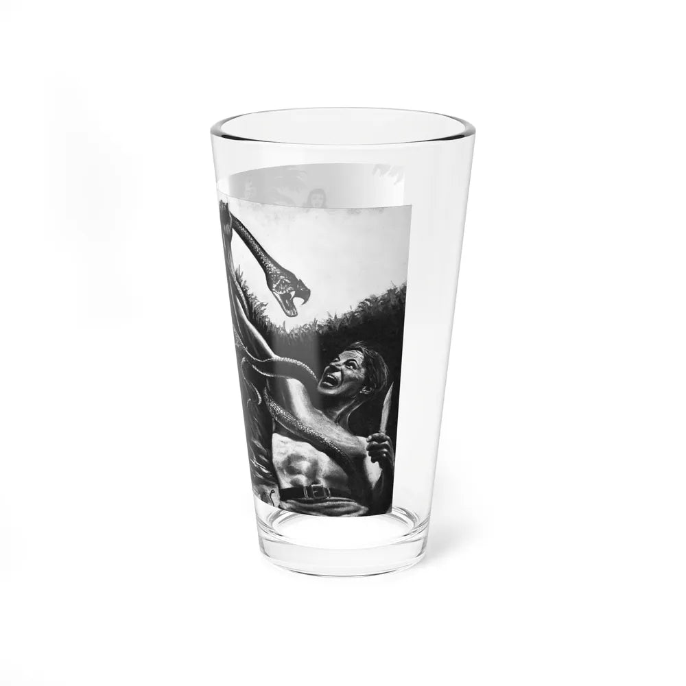 Crushed by the Congo Monster, Man's Daring, December 1960 - Pint Glass 16oz-Go Mug Yourself