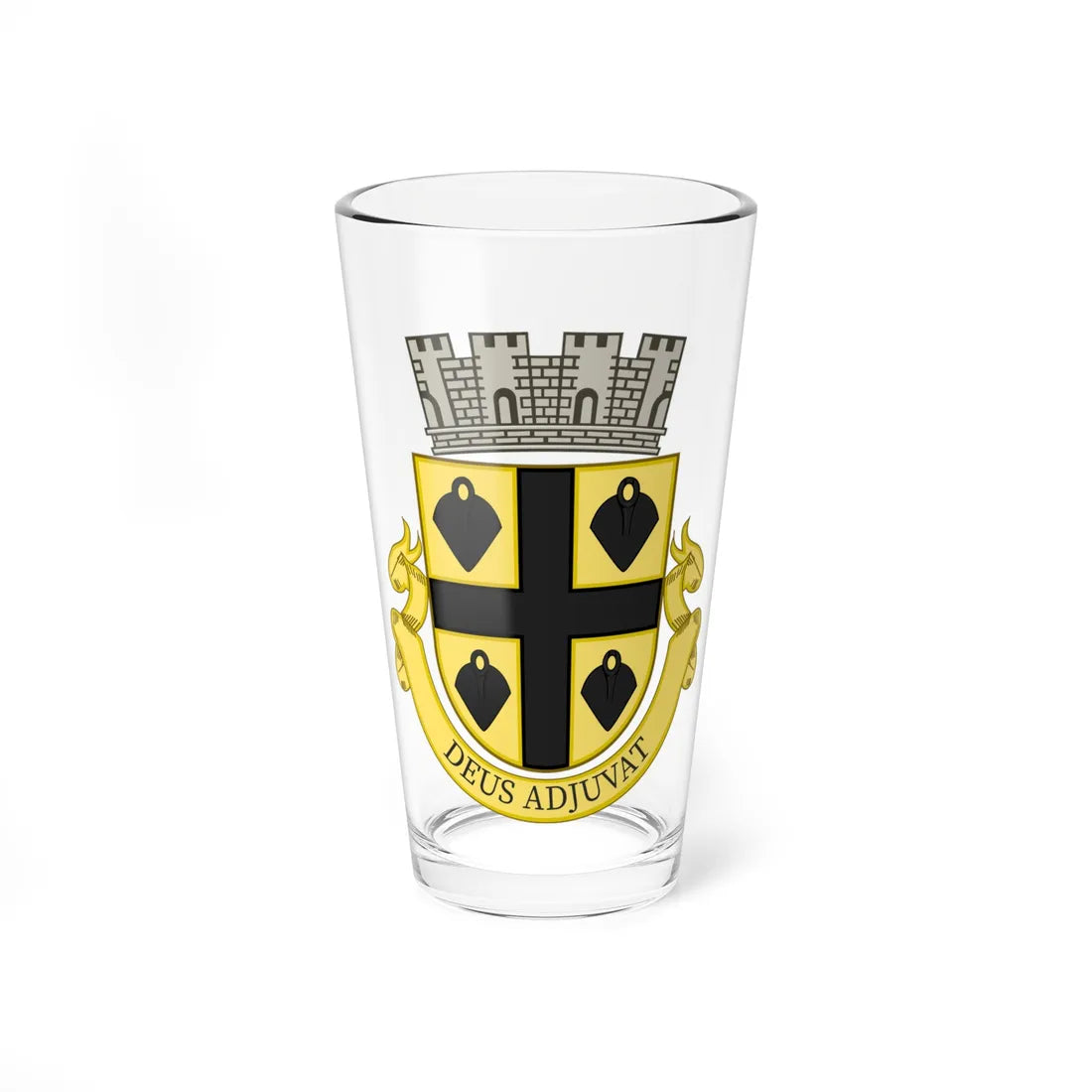 Cruz das Almas BA - Brasão (Brazil) (Coat of Arms) Pint Glass 16oz 16oz - Go Mug Yourself