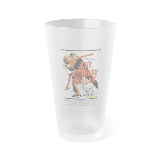 CRY BABY KILLER 1958 Movie Poster - Frosted Pint Glass 16oz 16oz Frosted - Go Mug Yourself