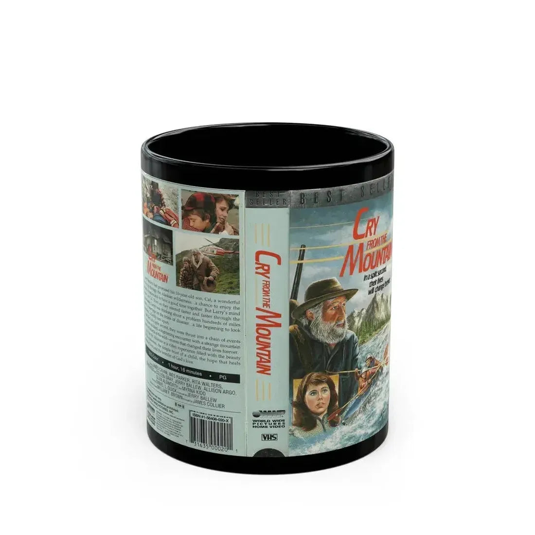 CRY FROM THE MOUNTAIN (VHS COVER) - Black Coffee Mug 11oz - Go Mug Yourself