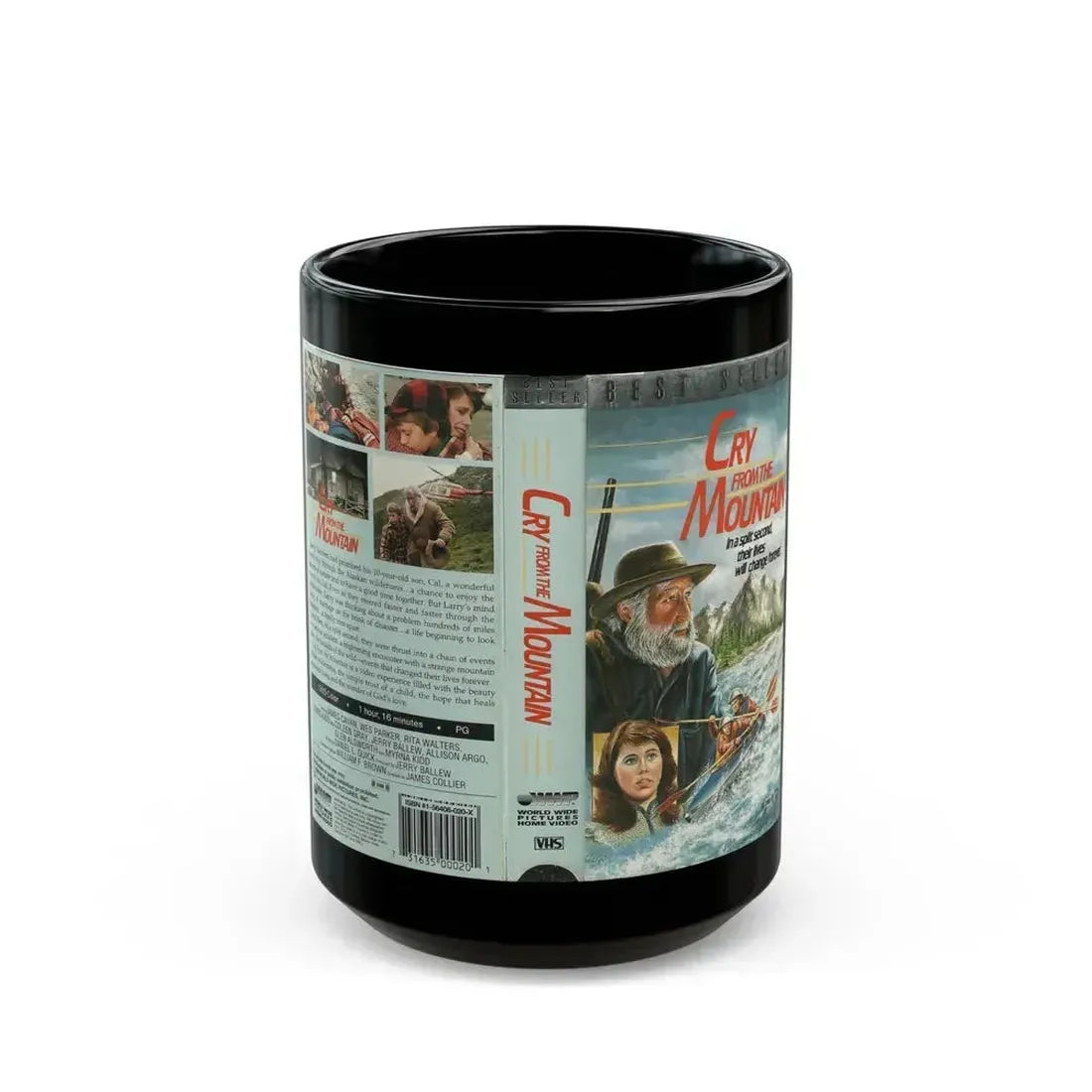 CRY FROM THE MOUNTAIN (VHS COVER) - Black Coffee Mug 15oz - Go Mug Yourself