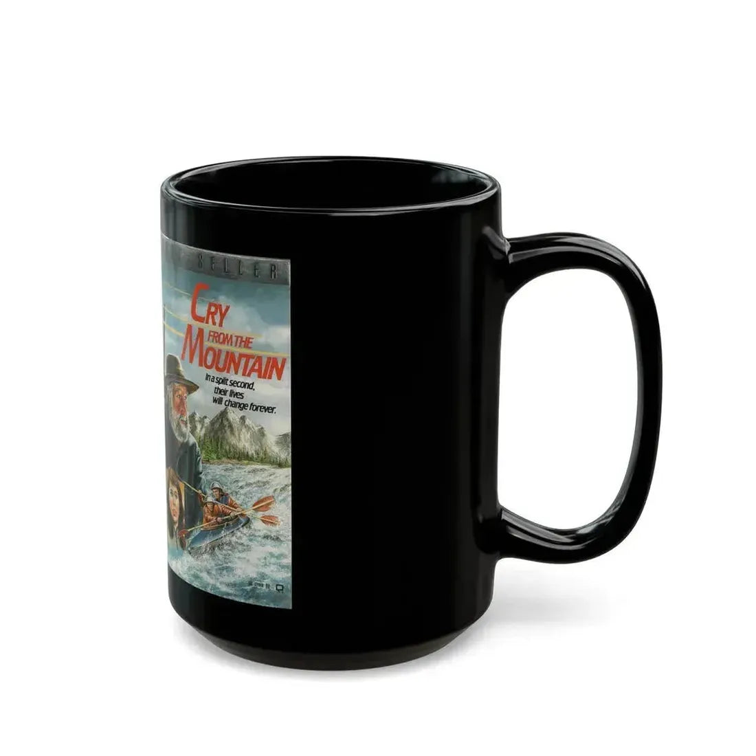 CRY FROM THE MOUNTAIN (VHS COVER) - Black Coffee Mug - Go Mug Yourself