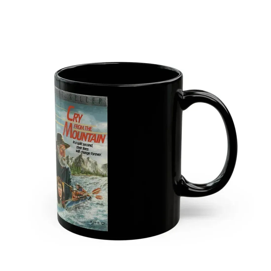 CRY FROM THE MOUNTAIN (VHS COVER) - Black Coffee Mug - Go Mug Yourself