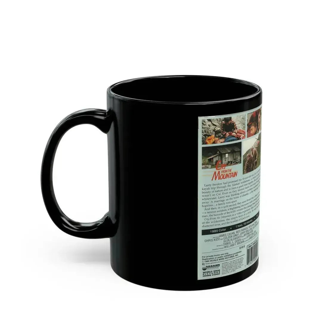 CRY FROM THE MOUNTAIN (VHS COVER) - Black Coffee Mug - Go Mug Yourself