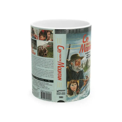CRY FROM THE MOUNTAIN (VHS COVER) - White Coffee Mug 11oz - Go Mug Yourself