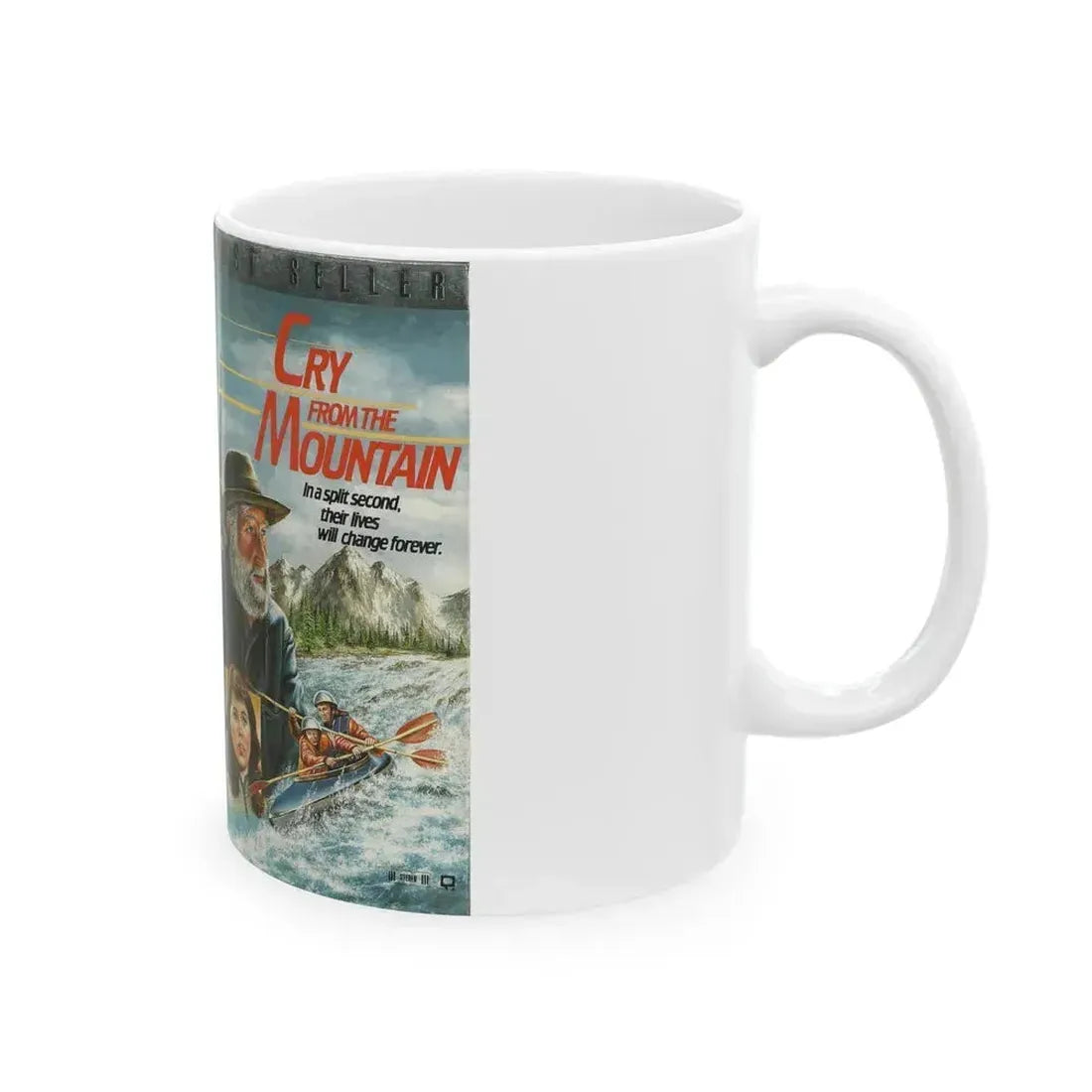 CRY FROM THE MOUNTAIN (VHS COVER) - White Coffee Mug - Go Mug Yourself