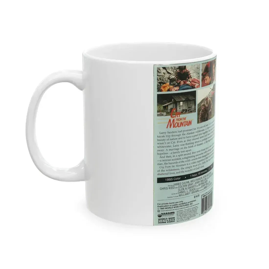 CRY FROM THE MOUNTAIN (VHS COVER) - White Coffee Mug - Go Mug Yourself