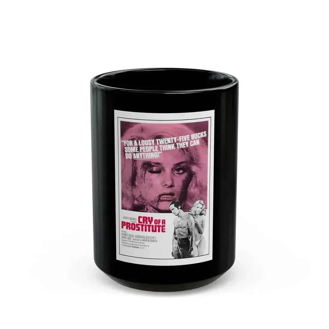 CRY OF A PROSTITUTE 1974 Movie Poster - Black Coffee Mug 15oz - Go Mug Yourself