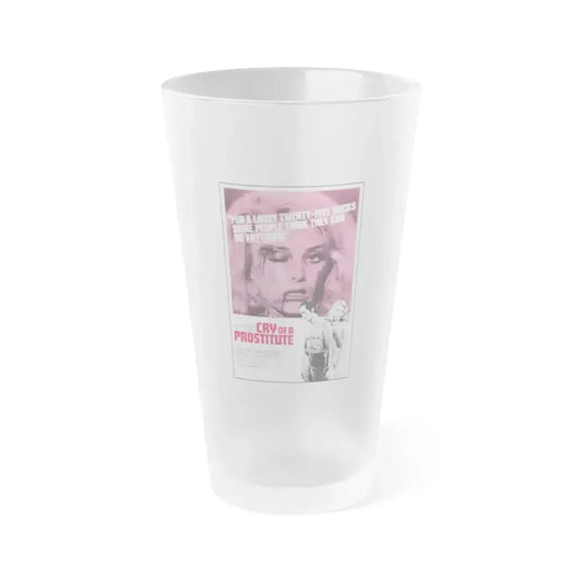 CRY OF A PROSTITUTE 1974 Movie Poster - Frosted Pint Glass 16oz 16oz Frosted - Go Mug Yourself