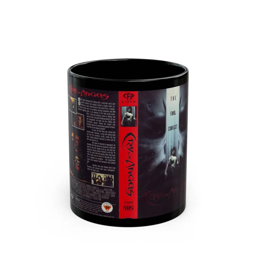 CRY OF ANGELS (VHS COVER) - Black Coffee Mug-11oz-Go Mug Yourself