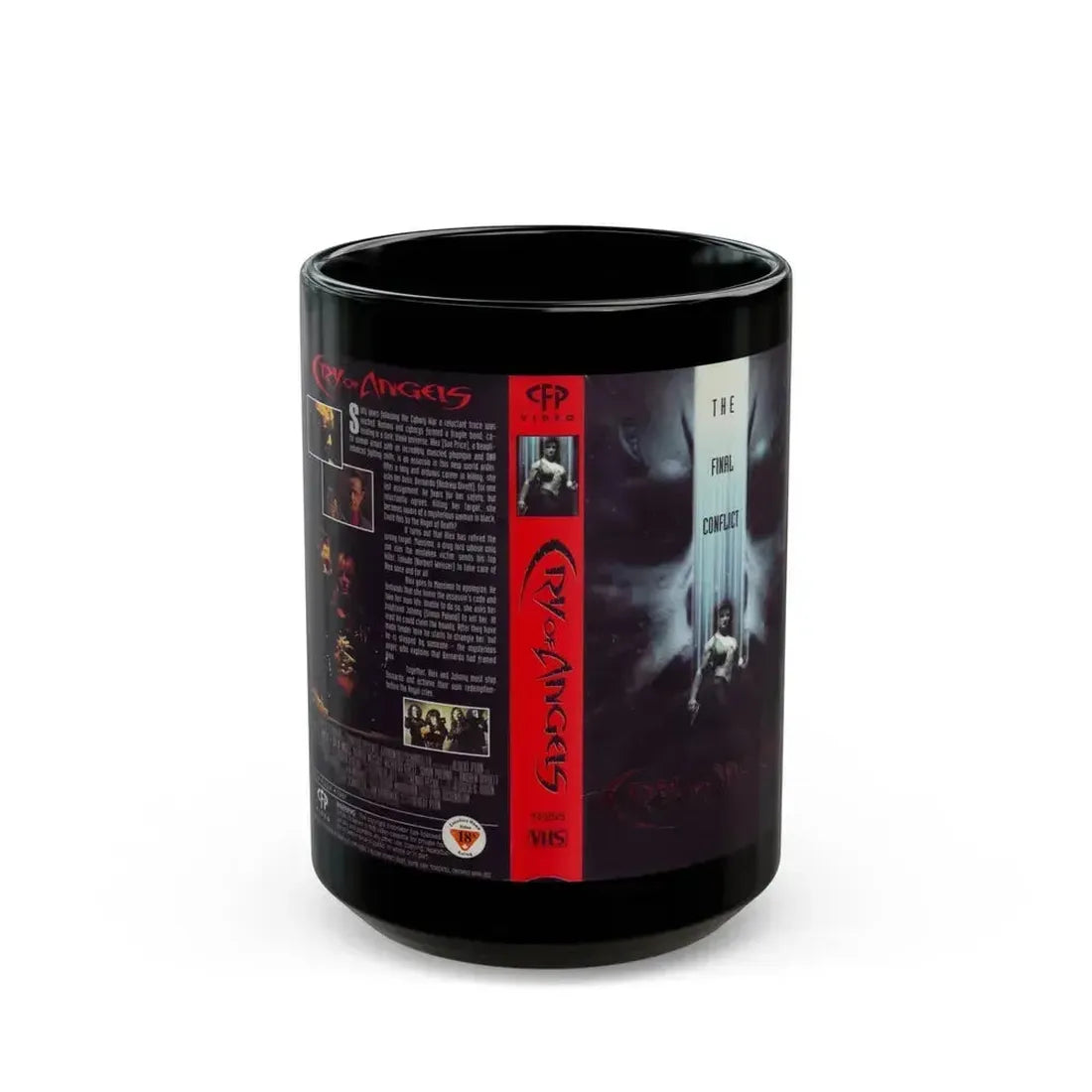 CRY OF ANGELS (VHS COVER) - Black Coffee Mug 15oz - Go Mug Yourself