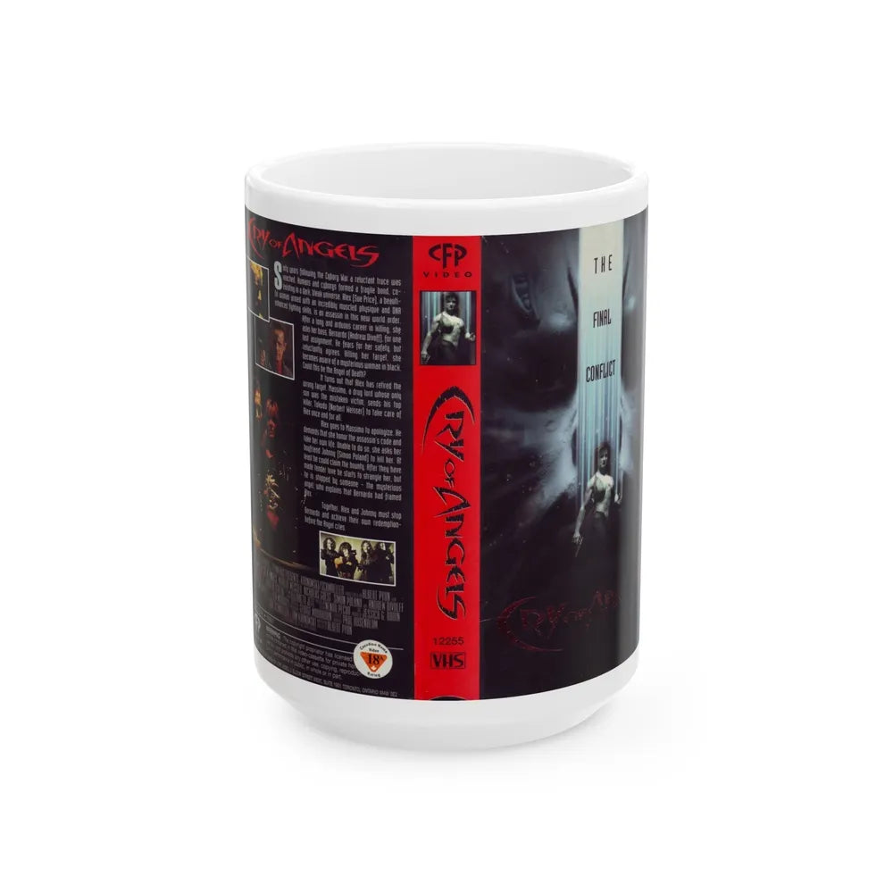 CRY OF ANGELS (VHS COVER) - White Coffee Mug-15oz-Go Mug Yourself