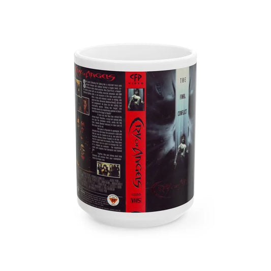 CRY OF ANGELS (VHS COVER) - White Coffee Mug-15oz-Go Mug Yourself