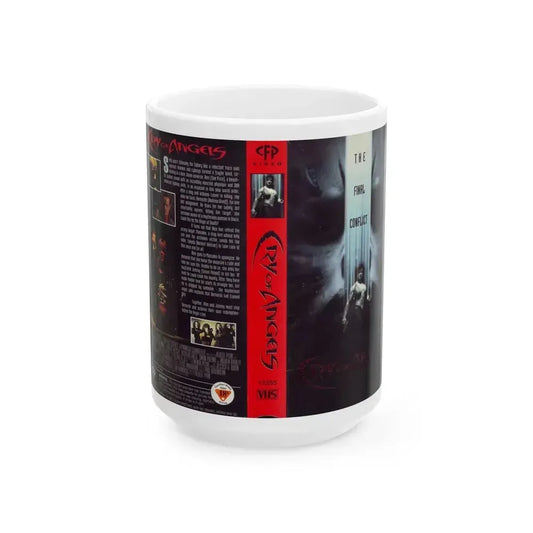 CRY OF ANGELS (VHS COVER) - White Coffee Mug 15oz - Go Mug Yourself