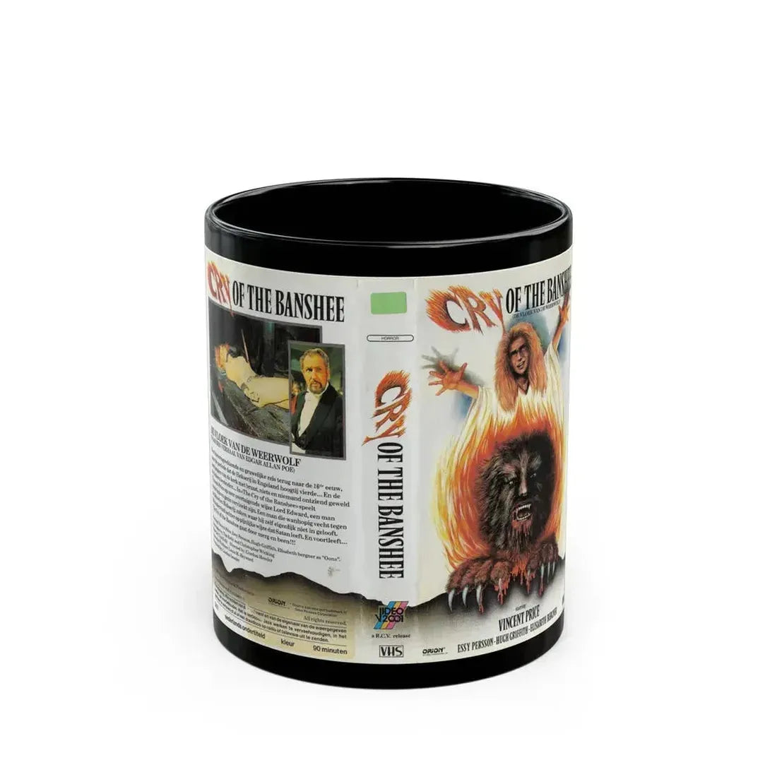 CRY OF THE BANSHEE (VHS COVER) - Black Coffee Mug 11oz - Go Mug Yourself