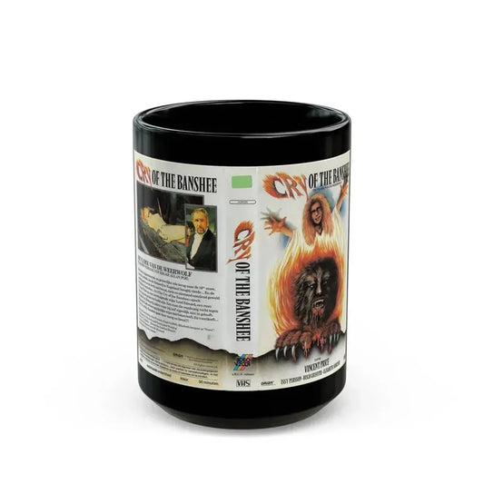CRY OF THE BANSHEE (VHS COVER) - Black Coffee Mug 15oz - Go Mug Yourself