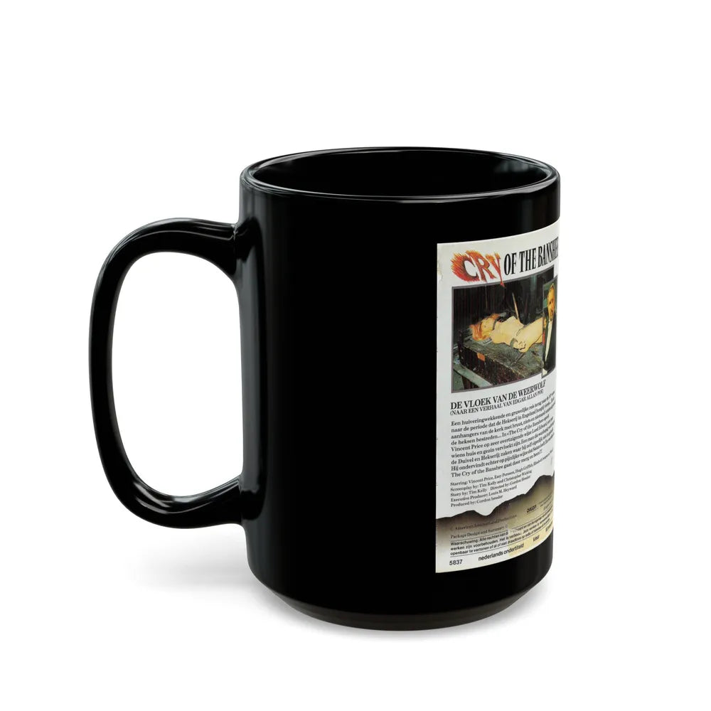 CRY OF THE BANSHEE (VHS COVER) - Black Coffee Mug-Go Mug Yourself