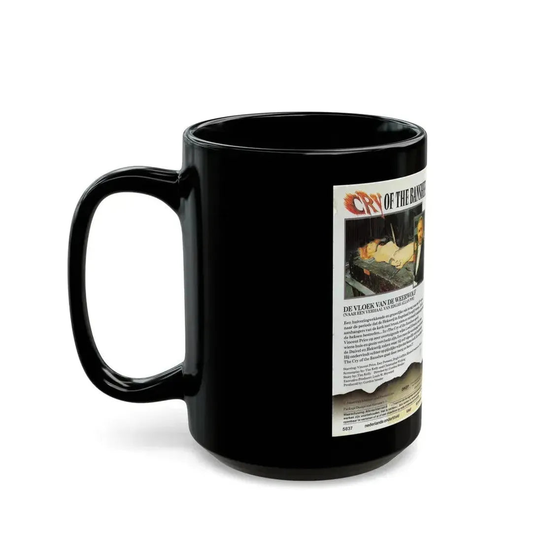 CRY OF THE BANSHEE (VHS COVER) - Black Coffee Mug - Go Mug Yourself