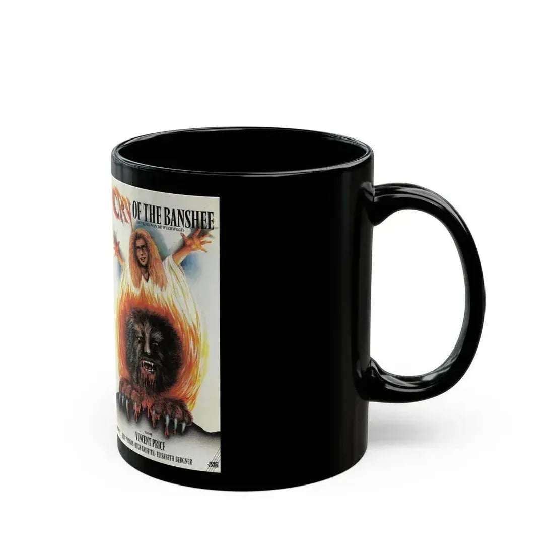 CRY OF THE BANSHEE (VHS COVER) - Black Coffee Mug - Go Mug Yourself