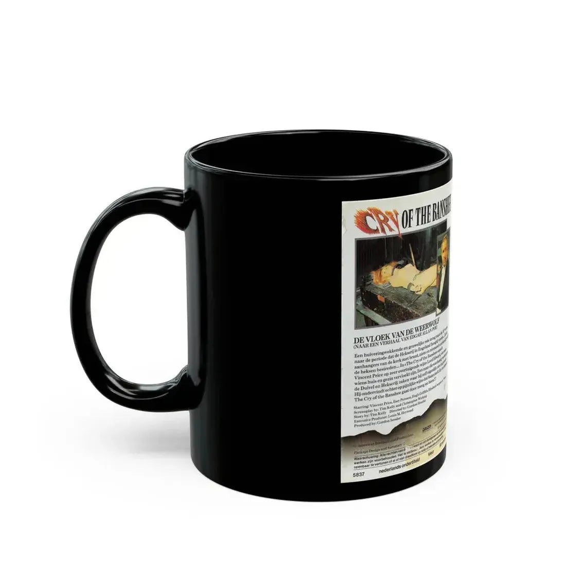 CRY OF THE BANSHEE (VHS COVER) - Black Coffee Mug - Go Mug Yourself