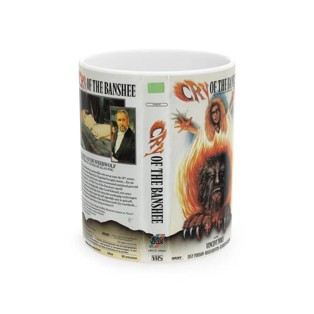 CRY OF THE BANSHEE (VHS COVER) - White Coffee Mug-11oz-Go Mug Yourself