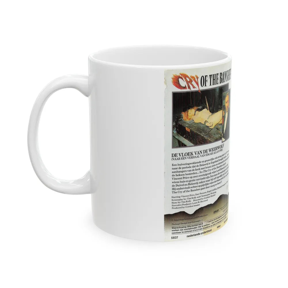 CRY OF THE BANSHEE (VHS COVER) - White Coffee Mug-Go Mug Yourself