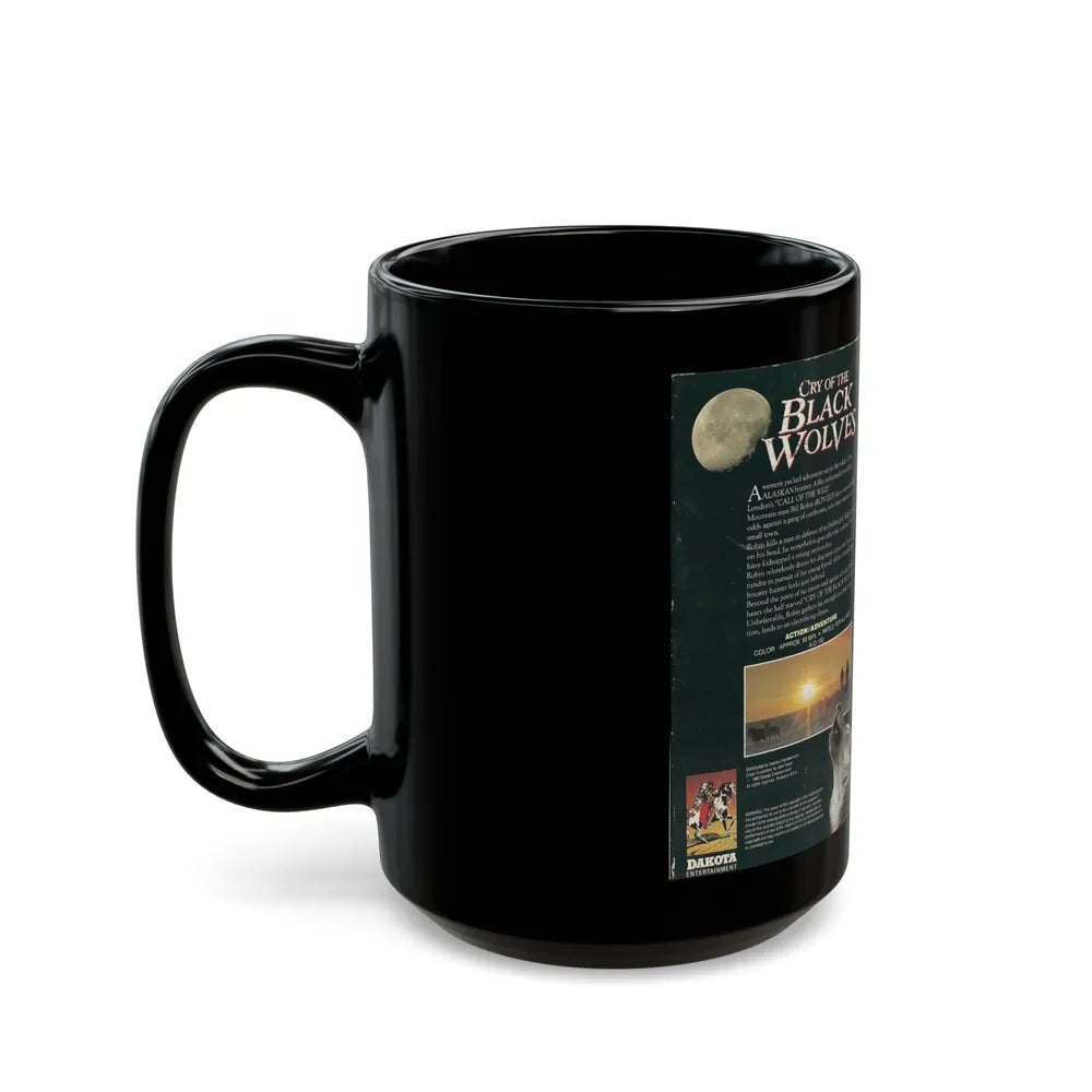 CRY OF THE BLACK WOLVES (VHS COVER) - Black Coffee Mug-Go Mug Yourself