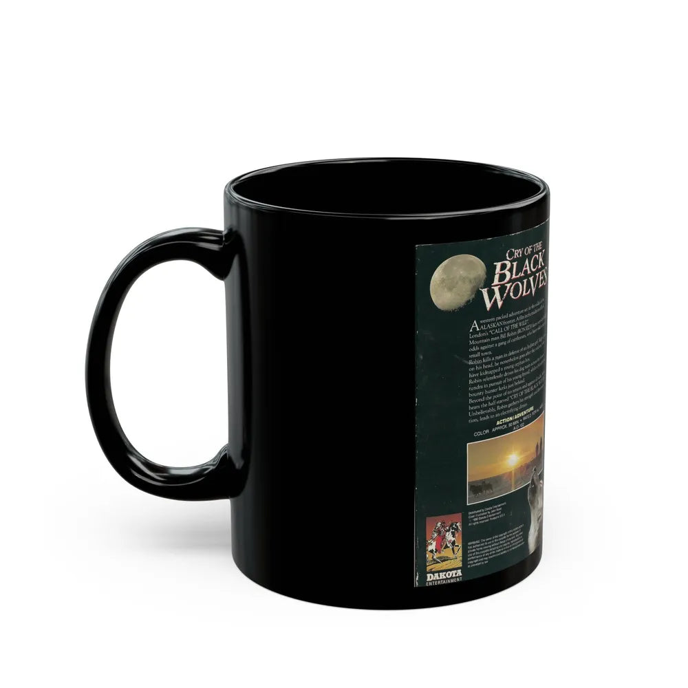 CRY OF THE BLACK WOLVES (VHS COVER) - Black Coffee Mug-Go Mug Yourself