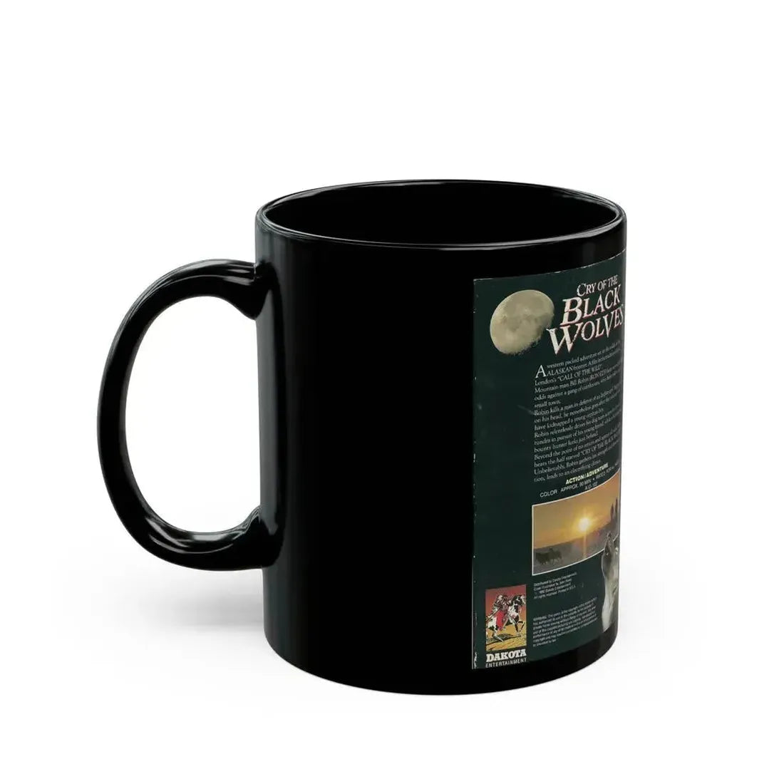 CRY OF THE BLACK WOLVES (VHS COVER) - Black Coffee Mug - Go Mug Yourself