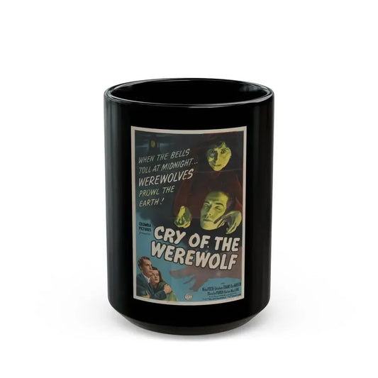 CRY OF THE WEREWOLF 1944 Movie Poster - Black Coffee Mug 15oz - Go Mug Yourself