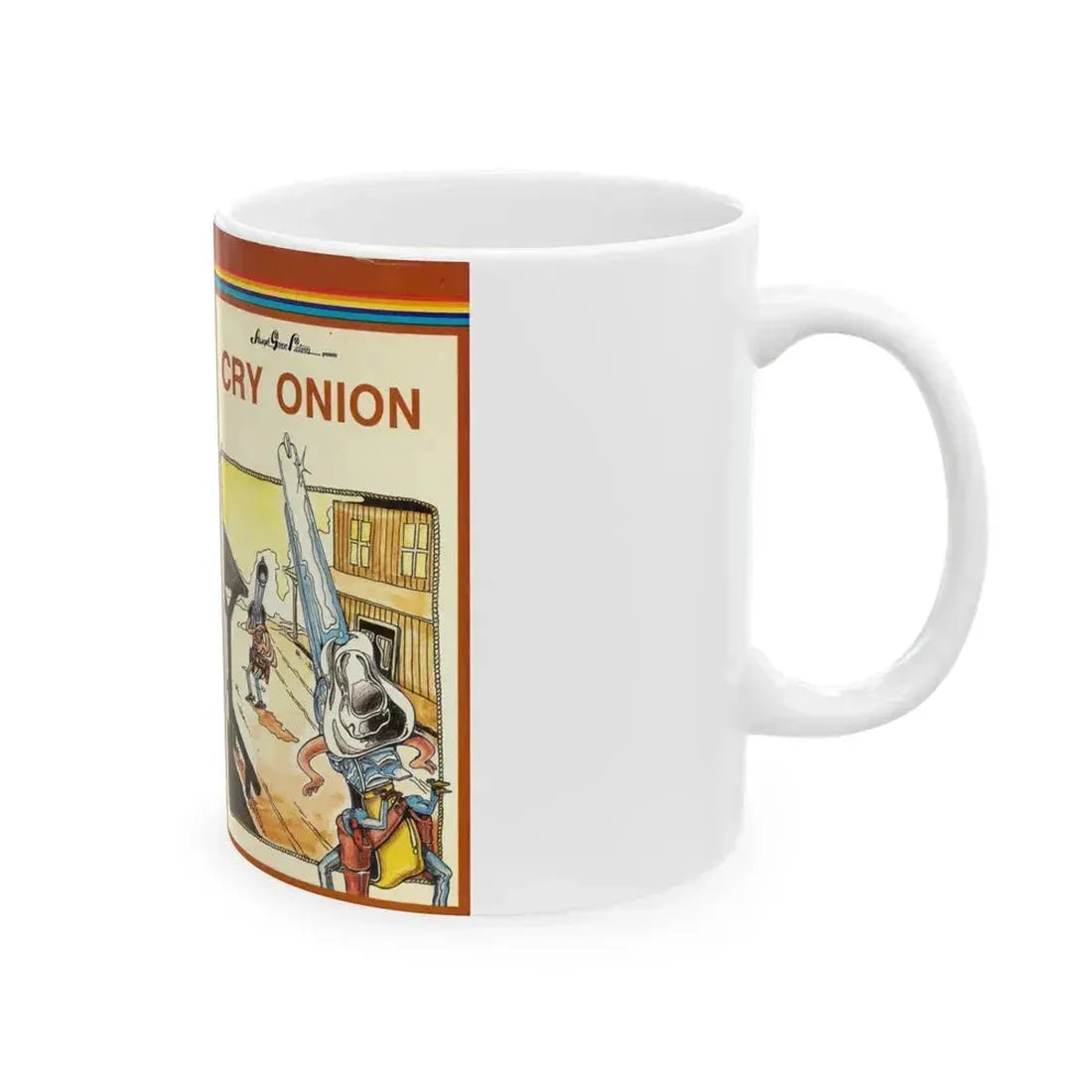 CRY ONION (VHS COVER) - White Coffee Mug - Go Mug Yourself