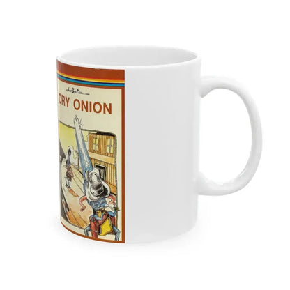 CRY ONION (VHS COVER) - White Coffee Mug - Go Mug Yourself