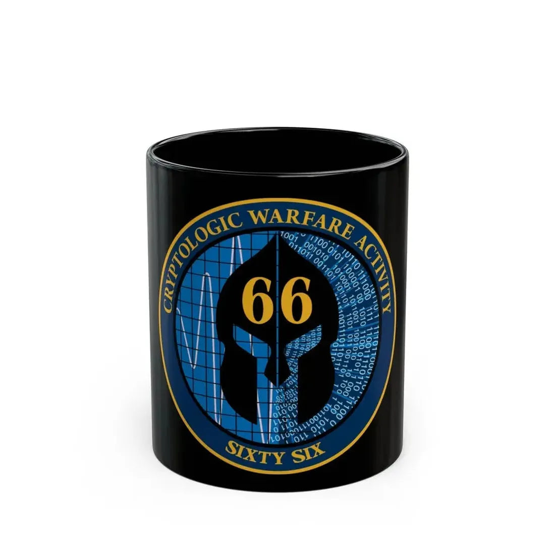 Cryptologic Warfare Activity 66 (U.S. Navy) Black Coffee Mug 11oz - Go Mug Yourself