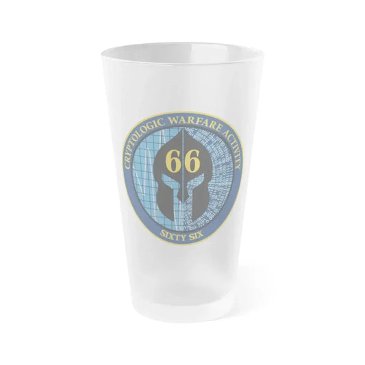 Cryptologic Warfare Activity 66 (U.S. Navy) Frosted Pint Glass 16oz Default Title - Go Mug Yourself