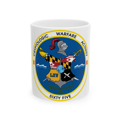 Cryptologic Warfare Activity Sixty Five (U.S. Navy) White Coffee Mug-11oz-Go Mug Yourself