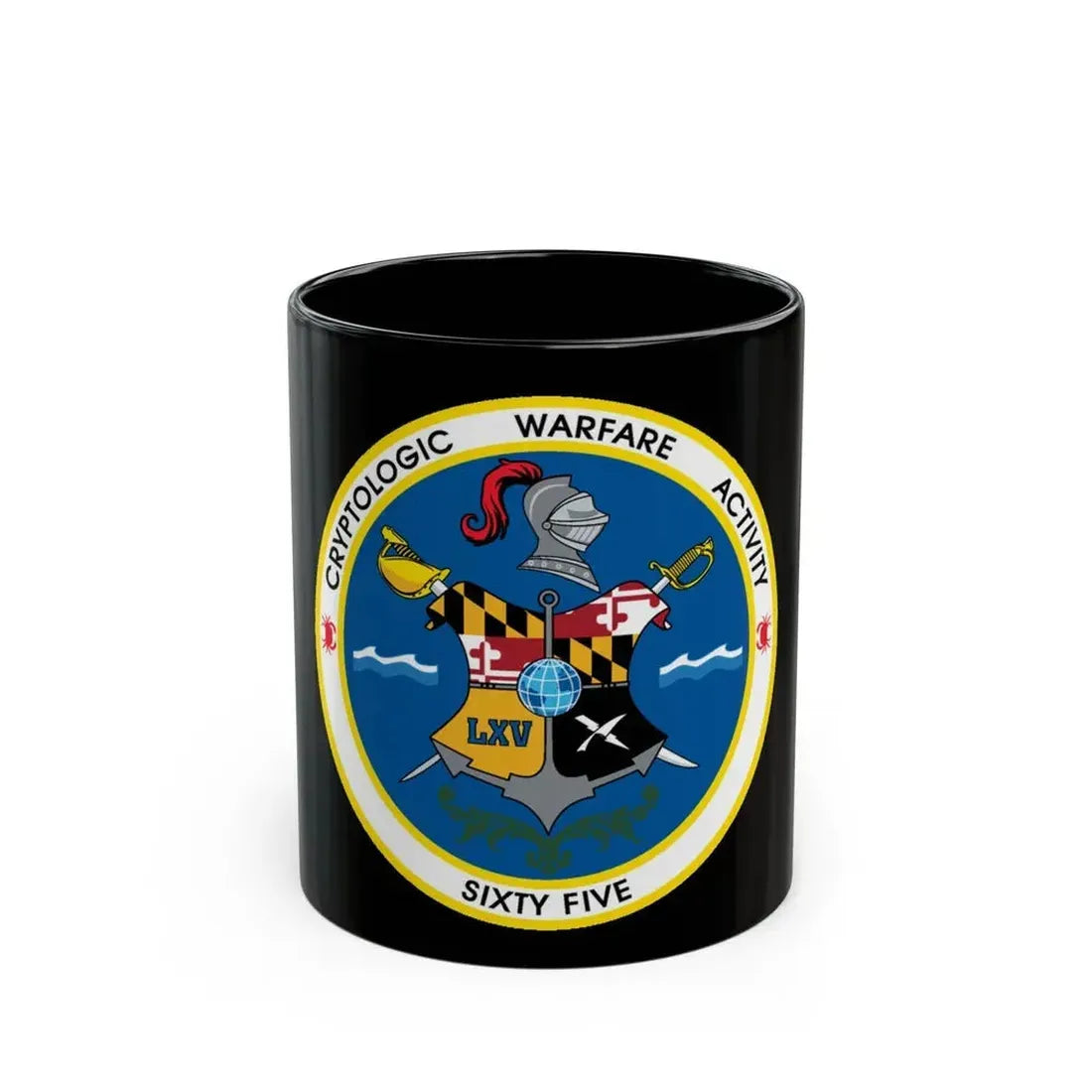 Cryptologic Warfare Activity Sixty Five (U.S. Navy) Black Coffee Mug 11oz - Go Mug Yourself