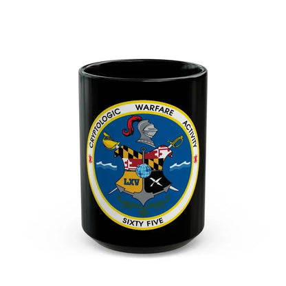 Cryptologic Warfare Activity Sixty Five (U.S. Navy) Black Coffee Mug 15oz - Go Mug Yourself