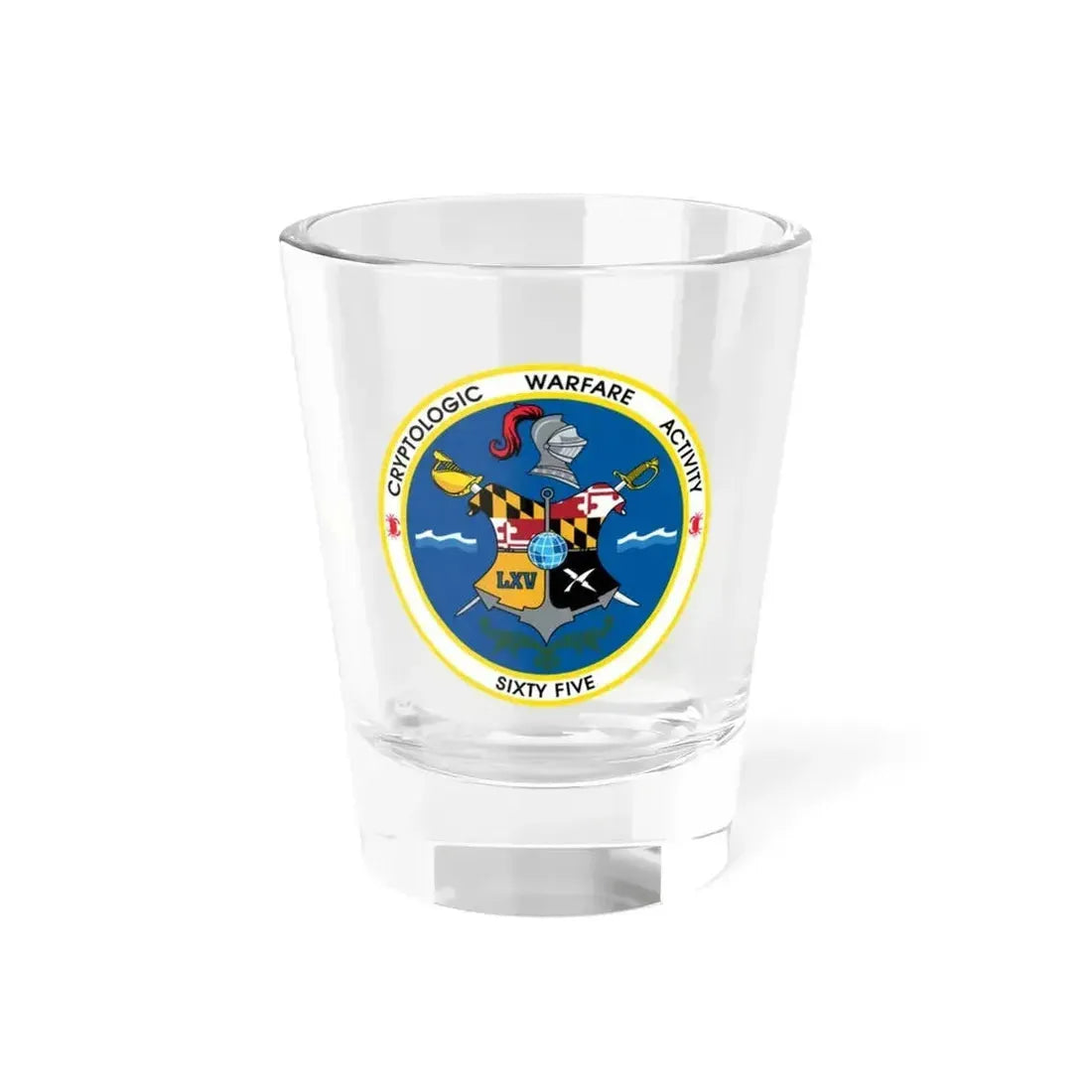 Cryptologic Warfare Activity Sixty Five (U.S. Navy) Shot Glass 1.5oz 1.5oz - Go Mug Yourself