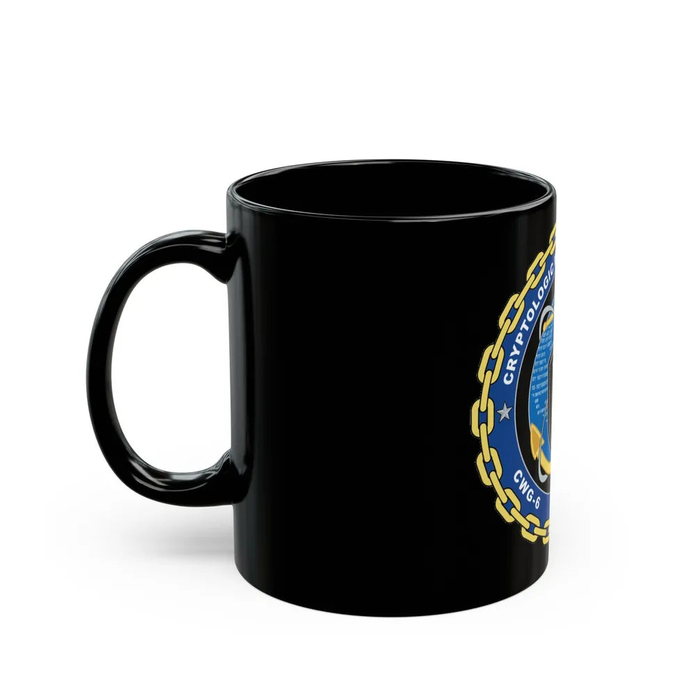 Cryptologic Warfare Group Six CWG 6 CTF 1060 (U.S. Navy) Black Coffee Mug-Go Mug Yourself