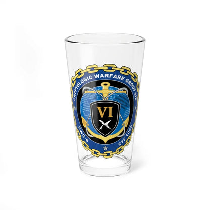 Cryptologic Warfare Group Six CWG 6 CTF 1060 (U.S. Navy) Pint Glass 16oz-16oz-Go Mug Yourself