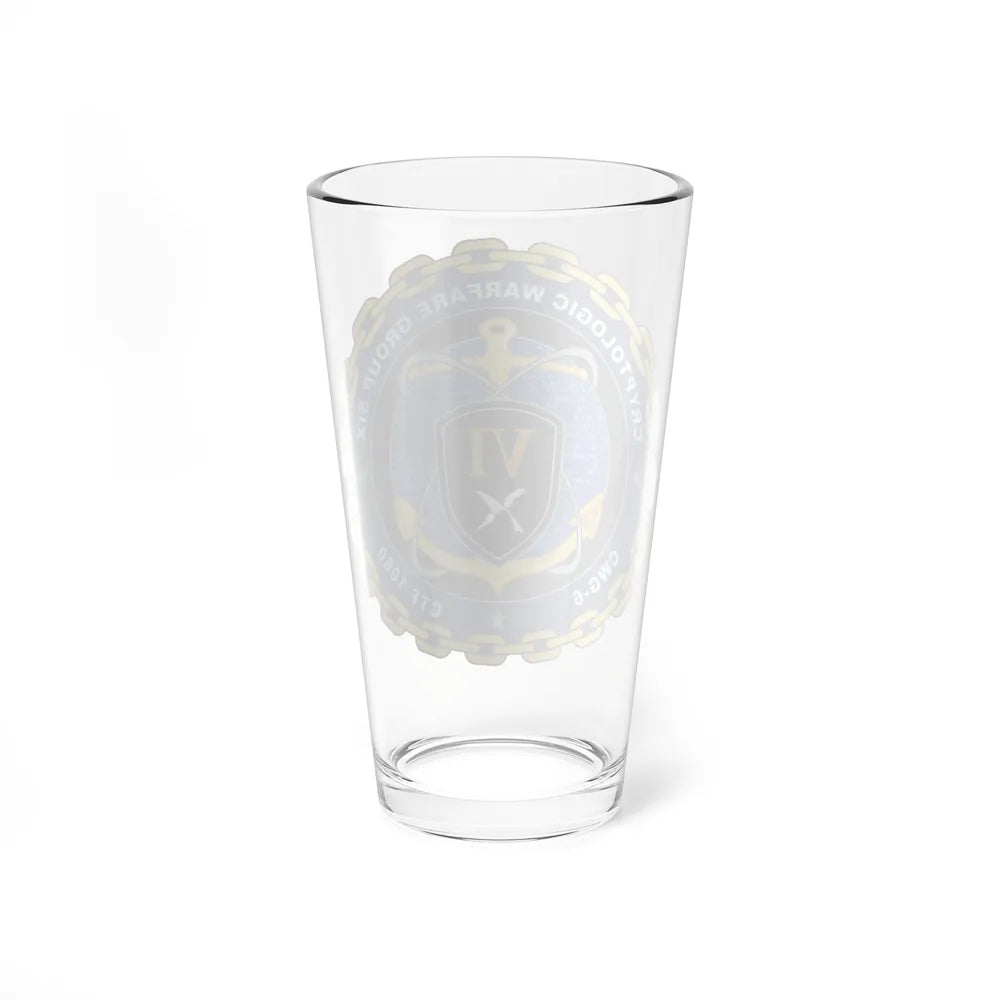 Cryptologic Warfare Group Six CWG 6 CTF 1060 (U.S. Navy) Pint Glass 16oz-Go Mug Yourself