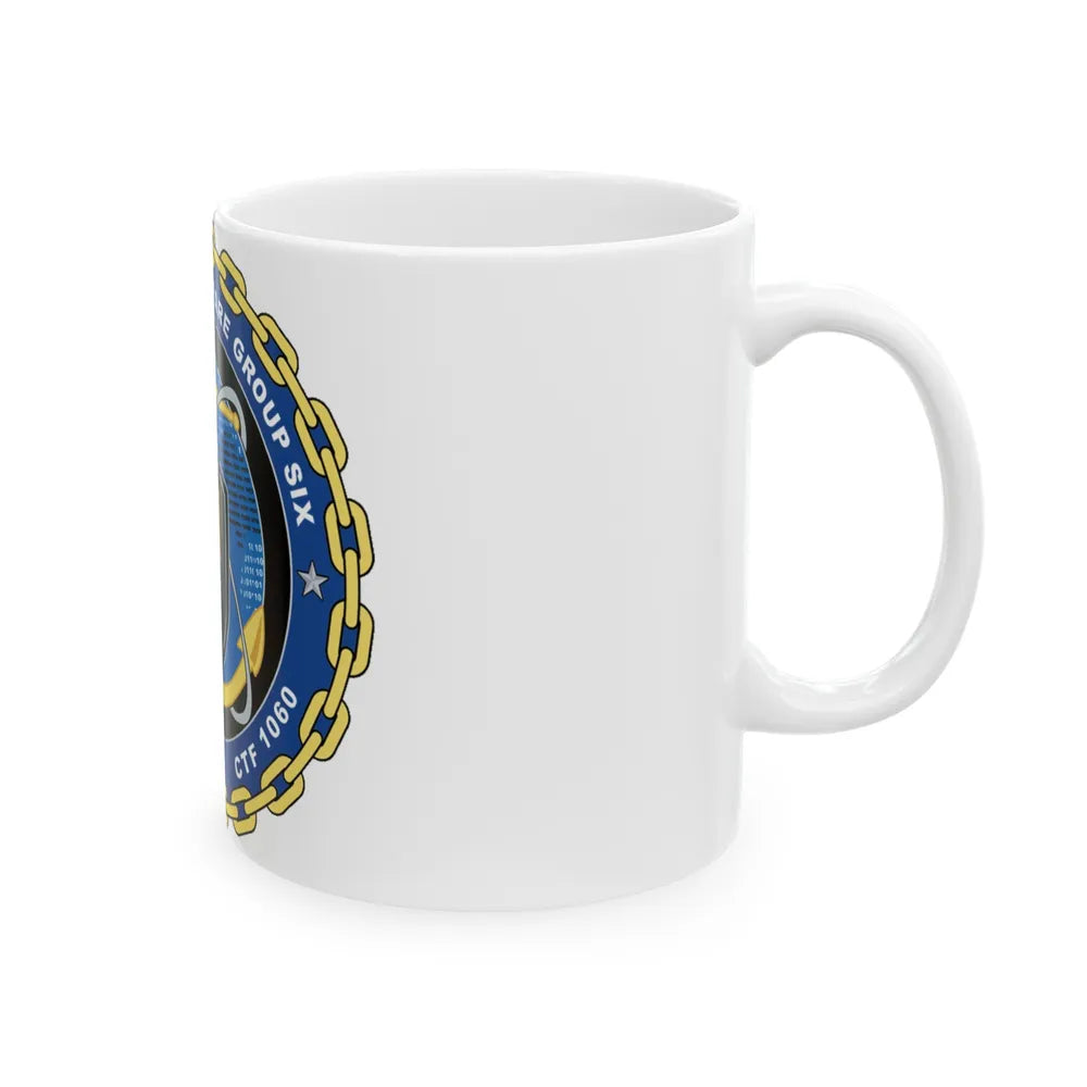 Cryptologic Warfare Group Six CWG 6 CTF 1060 (U.S. Navy) White Coffee Mug-Go Mug Yourself