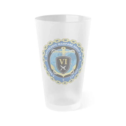 Cryptologic Warfare Group Six CWG 6 CTF 1060 (U.S. Navy) Frosted Pint Glass 16oz Default Title - Go Mug Yourself