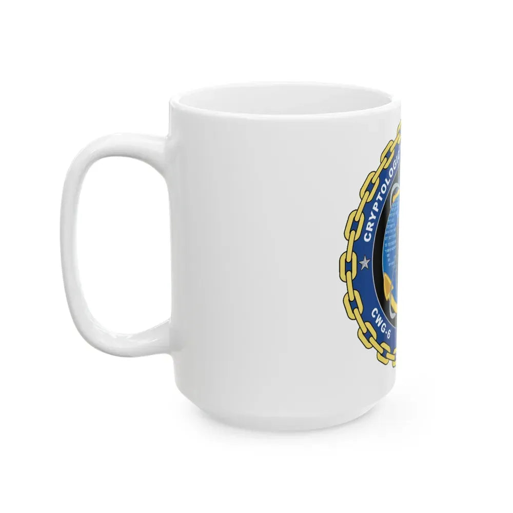 Cryptologic Warfare Group Six CWG 6 CTF 1060 (U.S. Navy) White Coffee Mug - Go Mug Yourself