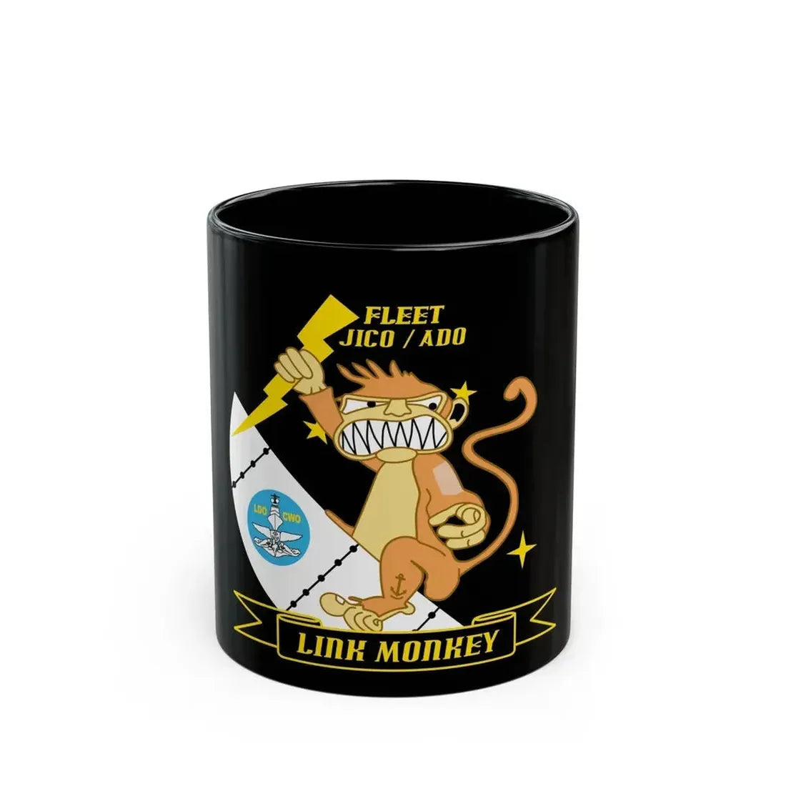 CSCS JICO Center for Surface Combat Systems Joint Interface Control Officer (U.S. Navy) Black Coffee Mug 11oz - Go Mug Yourself