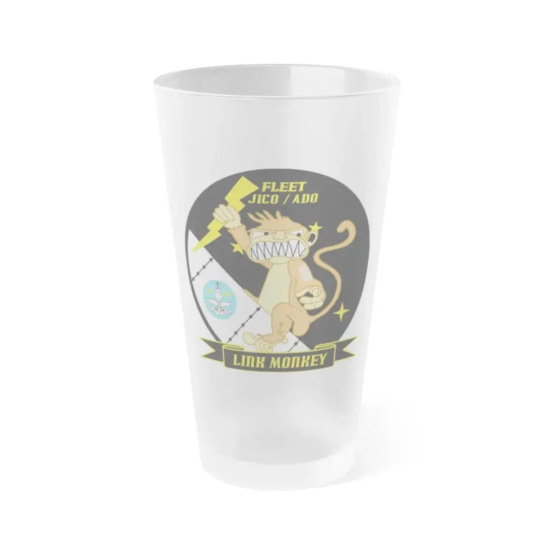 CSCS JICO Center for Surface Combat Systems Joint Interface Control Officer (U.S. Navy) Frosted Pint Glass 16oz Default Title - Go Mug Yourself