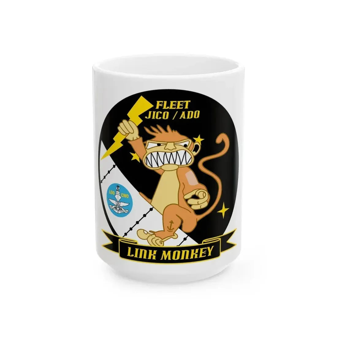 CSCS JICO Center for Surface Combat Systems Joint Interface Control Officer (U.S. Navy) White Coffee Mug 15oz - Go Mug Yourself