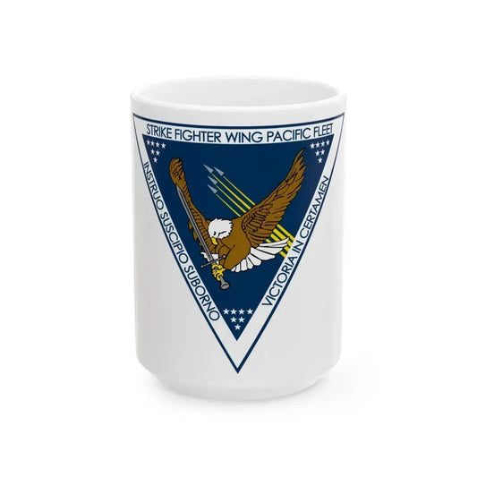 CSFWP strike fighter wing pacific (U.S. Navy) White Coffee Mug 15oz - Go Mug Yourself