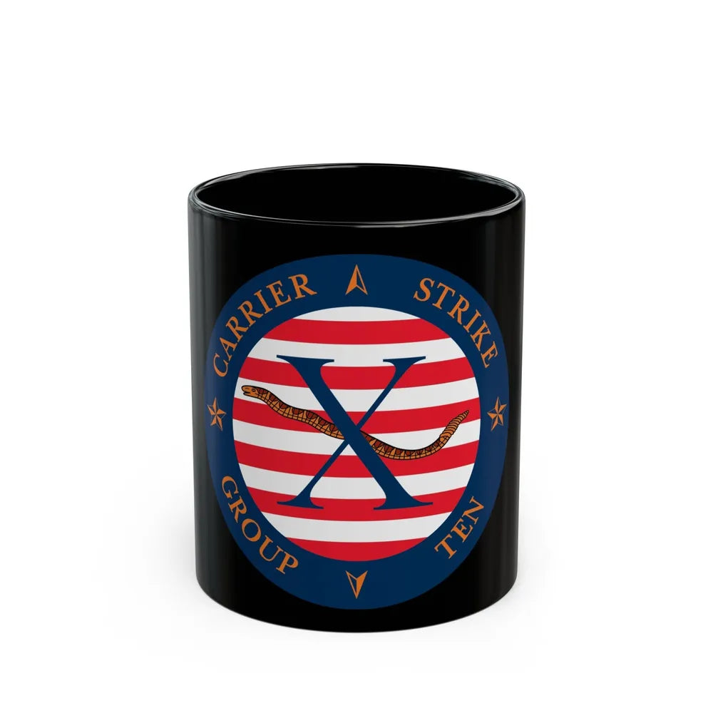 CSG 10 (U.S. Navy) Black Coffee Mug-11oz-Go Mug Yourself